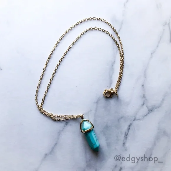 Stone Chakra Bullet Necklace - Picture 3 of 4